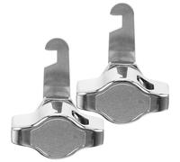 HOMOCONO Metal Cam Cabinet Lock 2Pcs Keyless Heavy Duty Security Drawer Lock for Home Office File Cabinet Storage