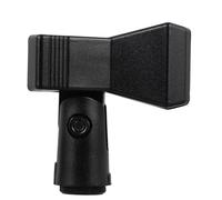 HOMOCONO Microphone Clip 5/8 Inch Hole with Compatible with Most Microphones and 3pcs Spring Clamp Holder 3/8 Inch Adapter Black and Alloy Labor-saving Design