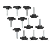 HOMOCONO Microphone Holder Clamp Screw Set of 10 M8X25-36 Size Robust Mic Stand Screws for Broadcast and Music Production
