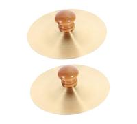 HOMOCONO Mini Cymbals Small Percussion Instrument for Dance and Celebrations Portable Rhythm Cymbals with Pure Sound Traditional Jing Design for Adults