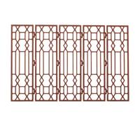 HOMOCONO Mini Doll House Screen: 1:20 Scale Miniature Room Divider - Dollhouse Panel Diy Chinese Screen Room Privacy Divider Dollhouse Furniture Accessories 5.15X3.34X0.07"