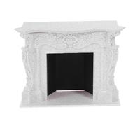 HOMOCONO Miniature Dollhouse Vintage Fireplace Accessory Classic Design for DIY Scenes Safe Materials for Dollhouse Decoration and Imaginative Play