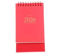 HOMOCONO Minimalist Desktop Calendar Small Standing Flip Calendar with Twin Wire Binding for Effortless Navigation Desk Accessory for Office Planning