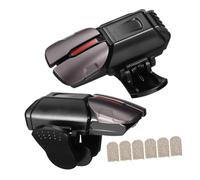 HOMOCONO Mobile Gaming Controller Triggers with 3 Pairs Breathable Touchscreen Finger Sleeves, Black Alloy Six-Finger Linkage Set, for Mobile Phone Gamers