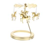 HOMOCONO Modern Rotating Candle Cup Cover Metal Artwork Spinning Holder Unicorn Decor