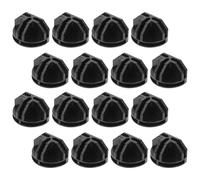 HOMOCONO Modular Unit Connectors 16Pcs Black Resin with Lock Slots for Wardrobe and Cube Organizer Fastening Clips for DIY Home Storage and Shoe Cabinets