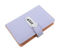 HOMOCONO Money Saving Binder with Lock Large Capacity Dual-Sided Insertion Waterproof Design Pu and Alloy Material for Business and Home Use
