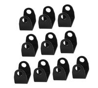 HOMOCONO Motorcycle Auxiliary LED Pod Light Mount Bracket Front Fork Spotlight Holder 10pcs Black Aluminum with Multi Angle Adjustment Holes for Night Riding and Mountain Crossing