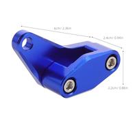 HOMOCONO Motorcycle Brake Cable Clamps Pipe Clips Aluminum Alloy 2pcs Single Hole Design Blue for Oil Pipe Stable Installation Prevents Vibration Motorcycle Repair Upgrade