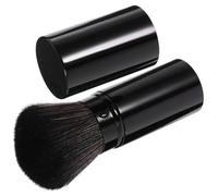 HOMOCONO Multipurpose Retractable Powder Brush Large Size Portable Cosmetic Makeup Beauty Brush with Metal Tube and Fiber Wool for Everyday Use