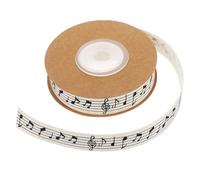 HOMOCONO Music Note Ribbon 10M for Creative Wreaths and Box Packaging with Musical Notation Design