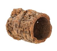 HOMOCONO Natural Cork Bark Reptile Hideout Log Moisture Retention and Lightweight Features, Realistic Forest-like Design for Small Reptiles in Terrarium or Aquarium Habitats