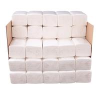 HOMOCONO Natural Wood Pulp Extraction Napkins White 9 Packs 80 Sheets Each Pack for Home and Restaurant