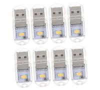 HOMOCONO Night Light 8pcs Pickup Light for Desktop High Brightness Soft Lighting for Mobile Phone Computer Car