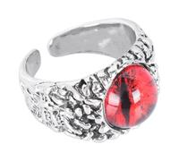 HOMOCONO Open Ring Cuff to Highlight Appearance with Evil Eyeball Design Adjustable Iron Material, Fashion Vintage Style Costume Jewellery for Daily Wear and Evening Use Unisex