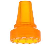 HOMOCONO Orange Plastic Cane Tips Replacement Pads for Walking Sticks and Crutches, Extending Lifespan and Reducing Wear and Tear, for Outdoor Walking and Daily Mobility Support