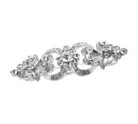 HOMOCONO Pearl Diamond Rhinestone Brooch in Silver Alloy for Women’S Dresses and Formal Shawls