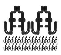 HOMOCONO Pegboard Hooks Hook with J-Shaped Design 50pcs Lightweight Pegboard Accessories to Prevent Objects from Slipping for Garage Storage and Organization for Wall Organizing Or