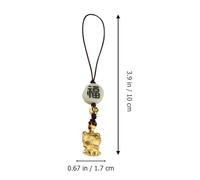 HOMOCONO Phone Hanging Ornament DIY Tiger Pendant Beaded Strap for Mobile Phones Suitable for and Ladies