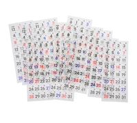 HOMOCONO Planner Number Stickers Made of Sturdy Washi Paper, Convenient and Practical Date Labels for Notebooks and Planners, Resistant to Fading, for Home and School Use