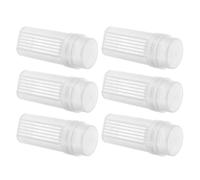 HOMOCONO Plastic Laboratory Staining Jar 6Pcs Coplin Slide Jar with Lid 5-Slide Capacity Precision-Sealed Design Suitable for Pathology and Lab Use