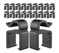 HOMOCONO Plastic Microphone Cable Clips with Quick Clip Mount Design 60pcs Adjustable Angles and Wide Silicone Lining for Easy One-handed Operation and Protection, for Audio Wire and Trs