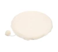 HOMOCONO Plush Cat Bed Mat for Kitten and Cat, Winter Warm Soft Pet Sleeping Cushion, Dual Use Comfortable Pet Bed Mat in White, for Playing and Resting