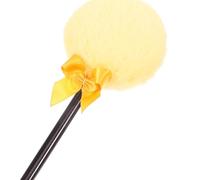 HOMOCONO Plush Powder Puff with Gold Handle, Small Bow-knot Body Powder Puff for Makeup and Household Use, Soft Fluffy Makeup Applicator for Face and Body