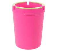 HOMOCONO Portable Car Ashtray with Lid for Cup Holder, Glow in The Dark Smokeless Plastic Bucket, Odour Containment Feature, Fits Cars and Trucks Perfectly for Home and Office Use