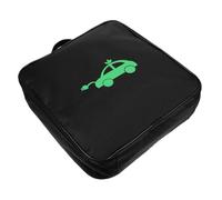 HOMOCONO Portable Electric Ev Charger Cable Bag with Oxford Cloth Material and Square Shape, Providing Protection for Charging Equipment, for Everyday Use and Outdoor Storage Black