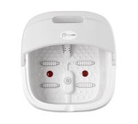 HOMOCONO Portable Foldable Foot Bath Tub White with Lid and Foot Massager Easy to Clean Pp Wash Basin for Home Use Compact Design Can Be Easily Stored into Suitcase for Relaxation