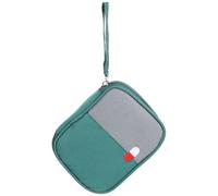 HOMOCONO Portable Medicine Bag Small Case Oxford Cloth Green Not Easy to Deform Isolates Dirty and Dust for Outdoor Activities and Fitness