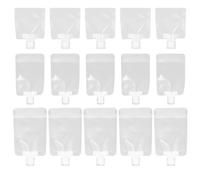 HOMOCONO Portable Refillable Cosmetic Squeeze Dispenser Bags for Travel, Leak-proof Pet Material with 50ml Capacity, Shape Suitable for Body Baths and Body Lotions, Pack of Eight