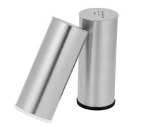 HOMOCONO Portable Salt and Pepper Shaker Set for Kitchen and Home Use, Simple and Delicate Appearance 2 Pcs Stainless Steel and Pp Material, Multipurpose Spice Dispensers Random Color