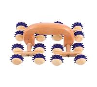 HOMOCONO Portable Silicone Whole Body Massager Roller with 16 Wheels for Home and Travel Use, Designed to Lift, Firm and Tighten Skin, Effective Back and Full Body Massage Tool Random Color
