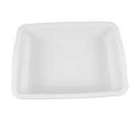 HOMOCONO Portable White Plastic Bird Bath Tray for Finches and Pigeons Easy to Install Removable Bird Bath Basin Pigeon Loft Cleaning