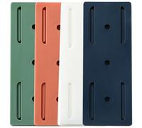 HOMOCONO Power Strip Holder Self Adhesive 4Pcs Nail-Free Wall Mounted Rack for Home Kitchen Office Cable Management with Easy Installation and Sturdy Design