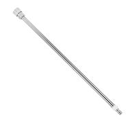 HOMOCONO Pressure Washer Extension Wand Silver Stainless Steel Rod 17-inch Single Rod Design Versatile Tool Compatible with M22 to 1/4 Inch Quick Connect for Cleaning Elevated Surfaces
