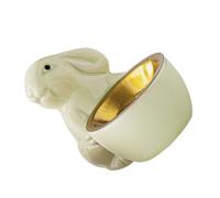 HOMOCONO Rabbit Statue Cone Incense Holder Decorative Incense Burner for Home Lightweight and Portable Aromatherapy Censer for Living Bedroom Yoga Meditation Spaces