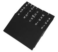 HOMOCONO Record Index Card Dividers 30Pcs Plastic Black Organizers for Office Files and Recipe Sorting