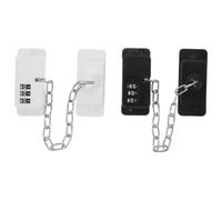 HOMOCONO Refrigerator Easy Lock to Combination 3-Digit Childproof 2pcs, Adjustable Abs Password Safety Secure Fit Use for Wardrobe and Cabinet for Homes and School Dorms