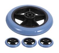 HOMOCONO Replacement Front Wheels 360° Rotation with Universal Compatibility 4pcs PVC and Metal Material for Easy Maneuverability for Wheelchairs and Walkers Suitable for Indoor