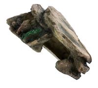 HOMOCONO Resin Realistic and Turtle Hideout Climbing Cave Platform in for Cave-like Habitat Décor for Hiding and Resting Landscape Setting Turtles and Spiders Aquatic Reptile Terrariums