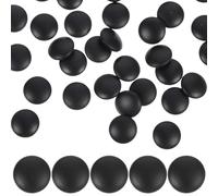 HOMOCONO Retro Eyeglass End Tips 20 Pairs Black Silicone Non-slip Grip