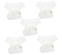 HOMOCONO Reusable Baby Cloth Diapers Newborn Washable Diaper Pants s Size 0-3 Months Pure Cotton Soft 5pcs Set for Infant Care