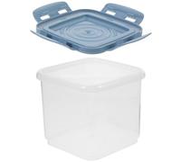 HOMOCONO Reusable Clear Yogurt Fermenting Cup Blue Sealed Storage Container for Refrigerator Kitchen Food Storage Box Bread Keeper