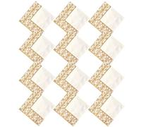 HOMOCONO Reusable White Napkin Paper Printed Beautiful 100pcs Golden Printing Pattern Design Napkins Good Absorbent Ability Birthday for Shower and Party
