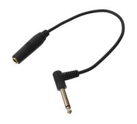 HOMOCONO Right Angle Male to Female 6.35mm with Flexible Design Guitar Extension Cable and Metal- Build for Live Sound and Stage Use