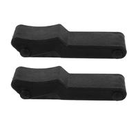 HOMOCONO Rubber Hood Latches Flexible Over-Center Toggle Catch Latch with Steel Keeper 2pcs Heavy Duty Easy Installation for Toolbox and Car Hasp for Vehicle Models