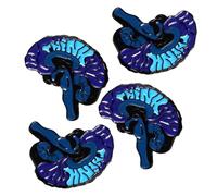 HOMOCONO Set, Alloy Human Brain Brooch Pins in Blue 4pcs Brain-shaped Corsage Badges for Clothes, Decorative Brooches and Party Favor